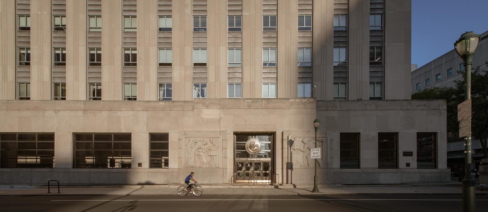 The Nix Federal Building, a 1937 limestone Art Deco building in Philadelphia